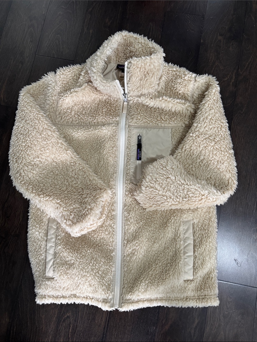 Patagonia Cream Sherpa Fleece Jacket